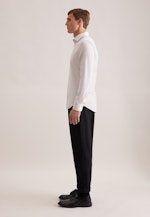 Slim Flanellhemd Fischgrat in Beige |  Seidensticker Onlineshop