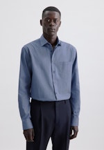 Regular Chemise d'affaires Imprimé in Bleu Foncé |  Seidensticker Onlineshop