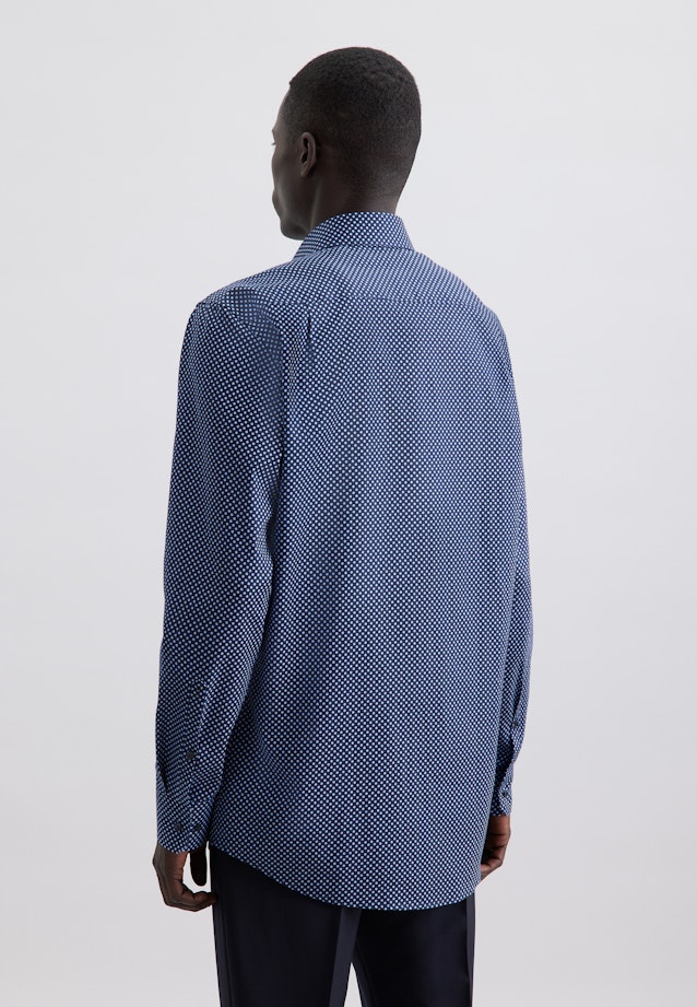 Regular Chemise d'affaires Imprimé in Bleu Foncé |  Seidensticker Onlineshop