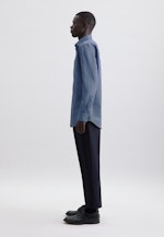 Regular Chemise d'affaires Imprimé in Bleu Foncé |  Seidensticker Onlineshop