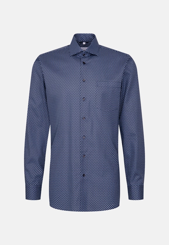 Regular Chemise d'affaires Imprimé in Bleu Foncé |  Seidensticker Onlineshop