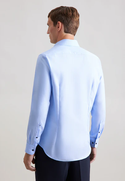 X-Slim Business Hemd Uni in Mittelblau |  Seidensticker Onlineshop