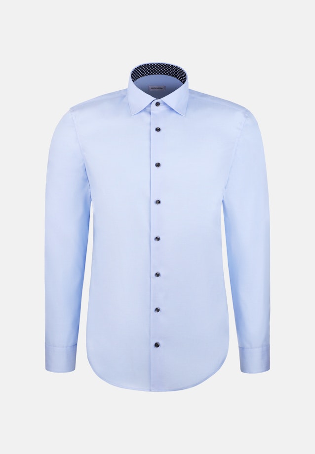 X-Slim Business Hemd Uni in Mittelblau |  Seidensticker Onlineshop