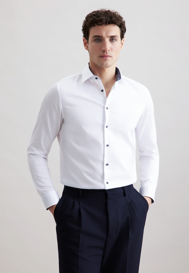 X-Slim Business Hemd Uni in Weiß |  Seidensticker Onlineshop