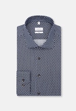 Shaped Business shirt Print in Dunkelblau |  Seidensticker Onlineshop