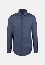 Shaped Business shirt Print in Dunkelblau |  Seidensticker Onlineshop