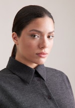 Oversize Bluse aus Flanell in Grau |  Seidensticker Onlineshop