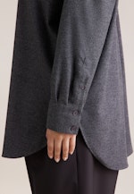 Oversize Bluse aus Flanell in Grau |  Seidensticker Onlineshop