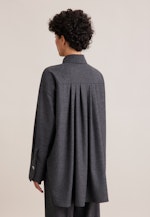 THE GRACE Oversized Bluse aus Flanell in Grau |  Seidensticker Onlineshop