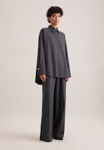 THE GRACE Oversized Bluse aus Flanell in Grau |  Seidensticker Onlineshop