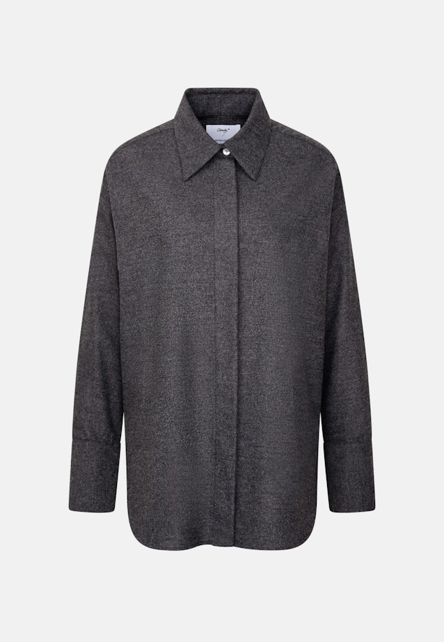 THE GRACE Oversized Bluse aus Flanell in Grau |  Seidensticker Onlineshop