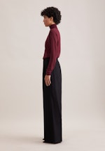 THE PANTS Bundfaltenhose aus Flanell in Schwarz |  Seidensticker Onlineshop