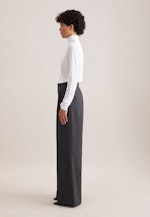 THE PANTS Bundfaltenhose aus Flanell in Grau |  Seidensticker Onlineshop