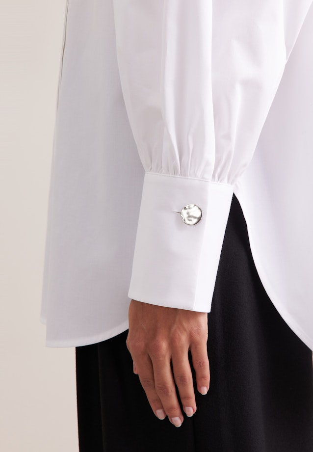 THE GRACE 2.0 Oversized Bluse mit Ballonärmeln in Weiß |  Seidensticker Onlineshop