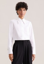 THE STAR Hemdbluse mit markantem Kragen in Weiß |  Seidensticker Onlineshop