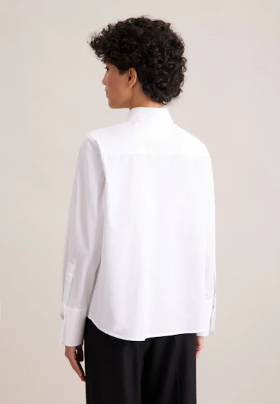 THE STAR Hemdbluse mit markantem Kragen in Weiß |  Seidensticker Onlineshop