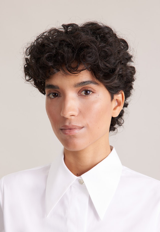 THE STAR Hemdbluse mit markantem Kragen in Weiß |  Seidensticker Onlineshop