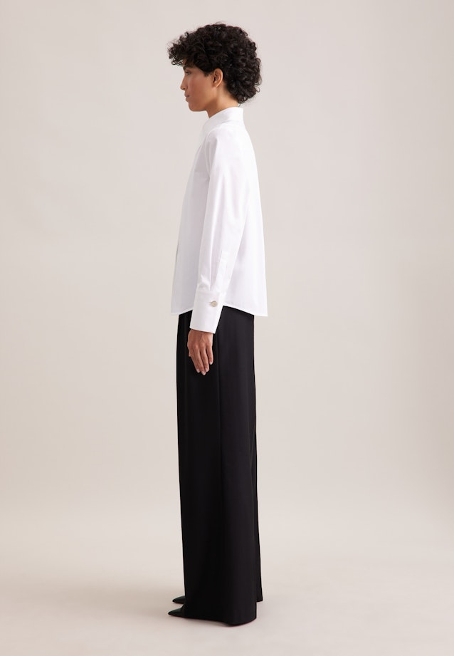 THE STAR Hemdbluse mit markantem Kragen in Weiß |  Seidensticker Onlineshop