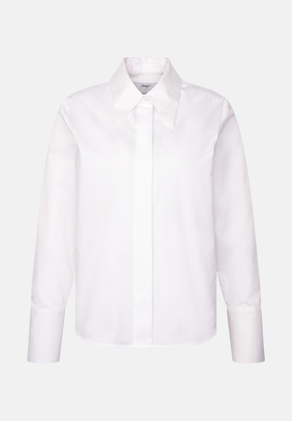 THE STAR Hemdbluse mit markantem Kragen in Weiß |  Seidensticker Onlineshop