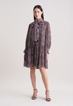 Schluppenkleid mit Metallic Garn in Dunkelblau |  Seidensticker Onlineshop