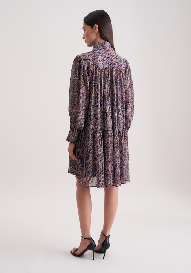 Schluppenkleid mit Metallic Garn in Dunkelblau | Seidensticker Onlineshop