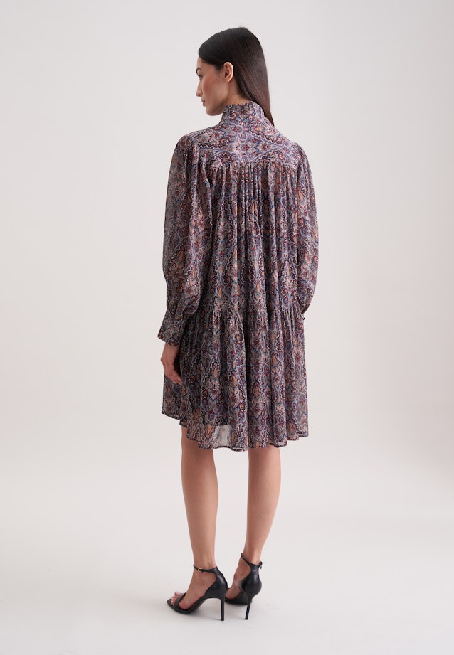 Schluppenkleid mit Metallic Garn in Dunkelblau |  Seidensticker Onlineshop