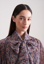 Schluppenkleid mit Metallic Garn in Dunkelblau |  Seidensticker Onlineshop