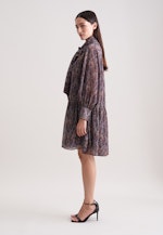 Schluppenkleid mit Metallic Garn in Dunkelblau |  Seidensticker Onlineshop