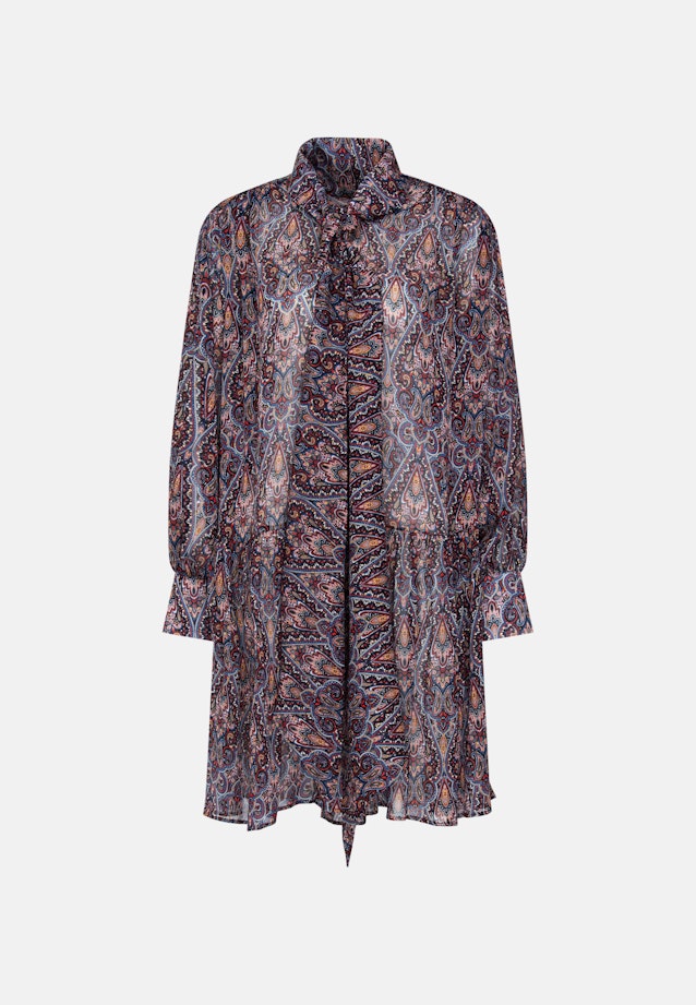 Schluppenkleid mit Metallic Garn in Dunkelblau |  Seidensticker Onlineshop