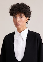 THE FRAME V-Neck Pullover mit Kaschmir in Schwarz |  Seidensticker Onlineshop