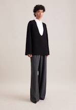 THE FRAME V-Neck Pullover mit Kaschmir in Schwarz |  Seidensticker Onlineshop