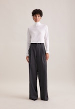 THE ESSENTIAL Feinstrick Rollkragenpullover mit Seide in Weiß |  Seidensticker Onlineshop