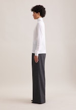 THE ESSENTIAL Feinstrick Rollkragenpullover mit Seide in Weiß |  Seidensticker Onlineshop