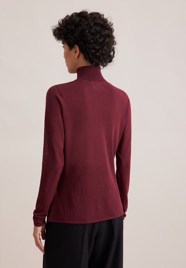 THE ESSENTIAL Feinstrick Rollkragenpullover mit Seide in Rot |  Seidensticker Onlineshop