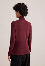 THE ESSENTIAL Feinstrick Rollkragenpullover mit Seide in Rot |  Seidensticker Onlineshop