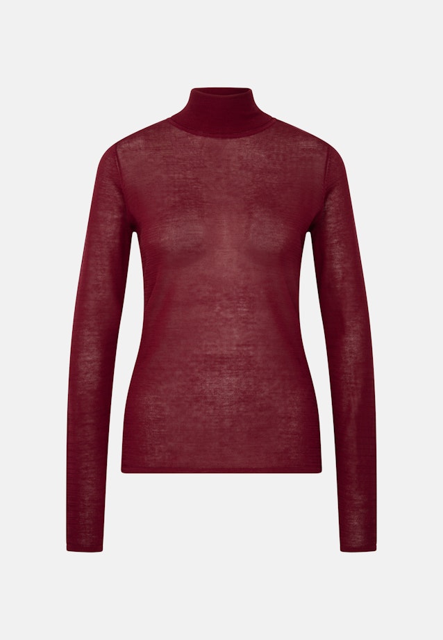 THE ESSENTIAL Feinstrick Rollkragenpullover mit Seide in Rot |  Seidensticker Onlineshop