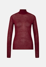 THE ESSENTIAL Feinstrick Rollkragenpullover mit Seide in Rot |  Seidensticker Onlineshop
