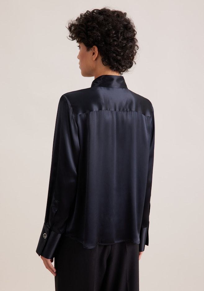 THE STAR Fließende Satinbluse in Schwarz | Seidensticker Onlineshop