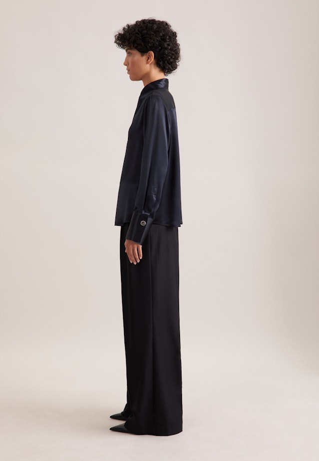 THE STAR Fließende Satinbluse in Schwarz |  Seidensticker Onlineshop