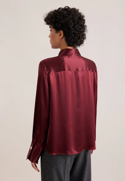 THE STAR Fließende Satinbluse in Rot |  Seidensticker Onlineshop