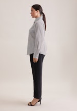 Fließende Hemdbluse mit Streifen in Braun |  Seidensticker Onlineshop