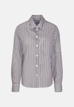 Fließende Hemdbluse mit Streifen in Braun |  Seidensticker Onlineshop