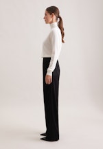 Hose mit Gummibund aus Satin in Schwarz |  Seidensticker Onlineshop