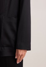 Zweireihiger Blazer aus Satin ohne Futter in Schwarz |  Seidensticker Onlineshop