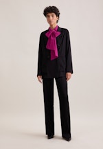 Zweireihiger Blazer aus Satin ohne Futter in Schwarz |  Seidensticker Onlineshop