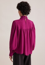 Bluse mit Stehkragen und angesetzter Schluppe in Rosa |  Seidensticker Onlineshop