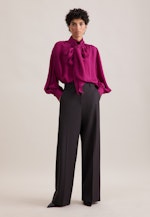 Bluse mit Stehkragen und angesetzter Schluppe in Rosa |  Seidensticker Onlineshop