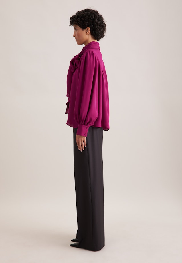 Bluse mit Stehkragen und angesetzter Schluppe in Rosa |  Seidensticker Onlineshop