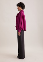 Bluse mit Stehkragen und angesetzter Schluppe in Rosa |  Seidensticker Onlineshop