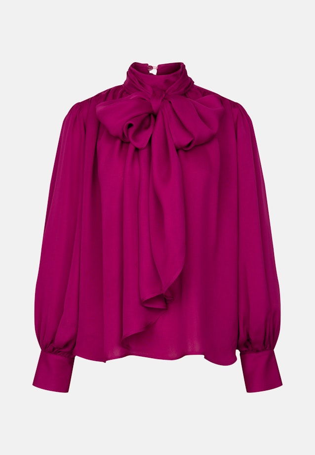 Bluse mit Stehkragen und angesetzter Schluppe in Rosa |  Seidensticker Onlineshop